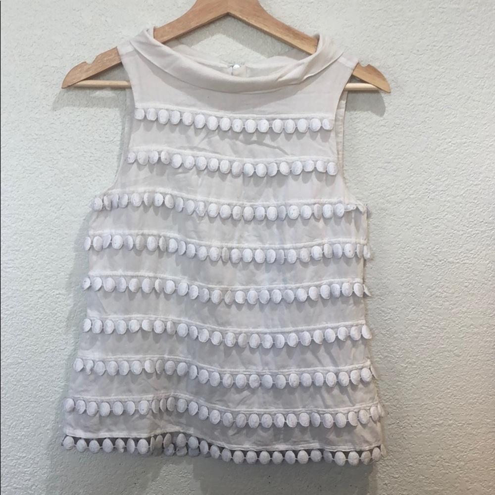 JCrew pom pom top 0